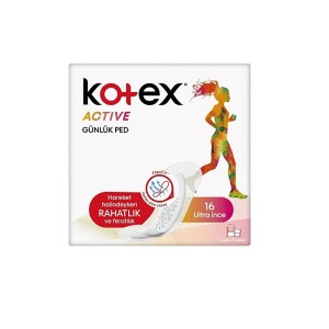 Kotex - Kotex Active Günlük Ped Ultra İnce 16'lı