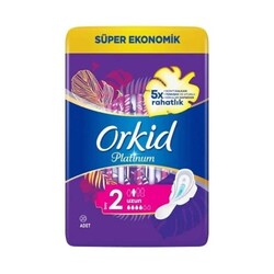 Orkid - Orkid Platinum Hijyenik Ped Uzun Süper Ekonomik Paket 20'li