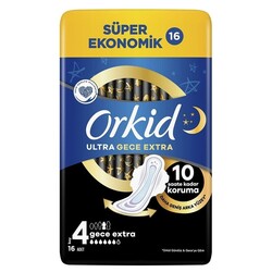 Orkid - Orkid Ultra Extra 4 Gece Extra Hijyenik Ped 16'li