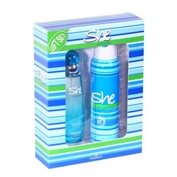 She - She Is Cool Kadın Parfüm Edt 50 Ml + Deodorant 150 Ml Set